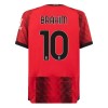 Camiseta de fútbol AC Milan Brahim 10 Primera Equipación 23-24 - Hombre